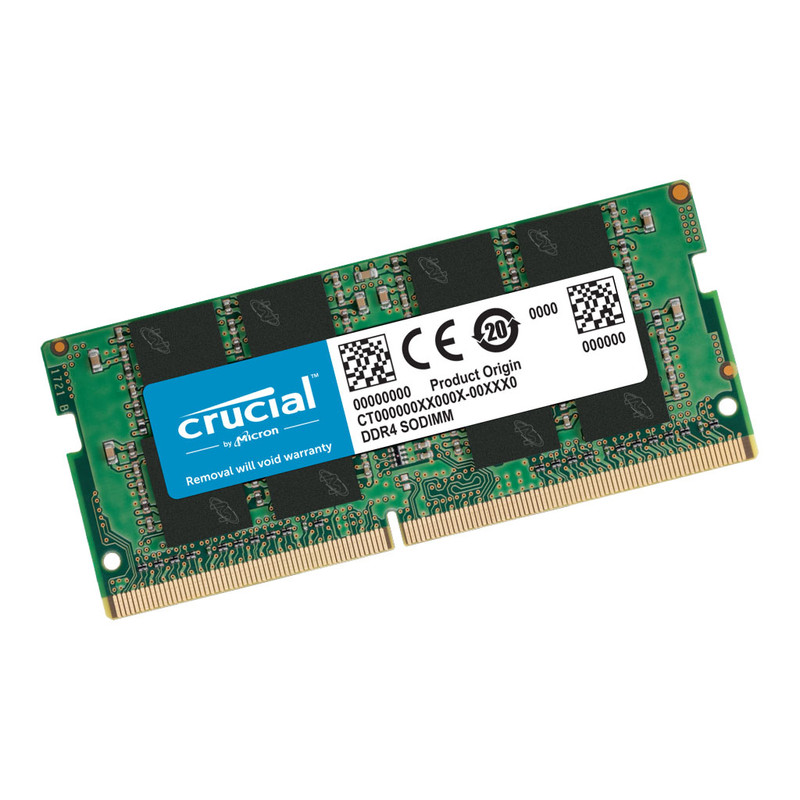 رم لپ‌تاپ کروشیال DDR4 تک کاناله 32 گیگابایت 3200 مگاهرتز CL22 ولتاژ 1.2 ولت