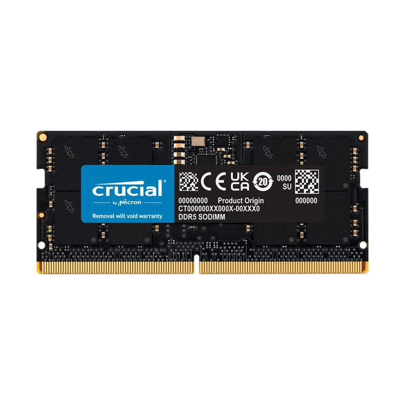 رم لپ‌تاپ DDR5 تک کاناله 16 گیگابایت 5600 مگاهرتز کروشیال مدل CT16 با تایمینگ CL46