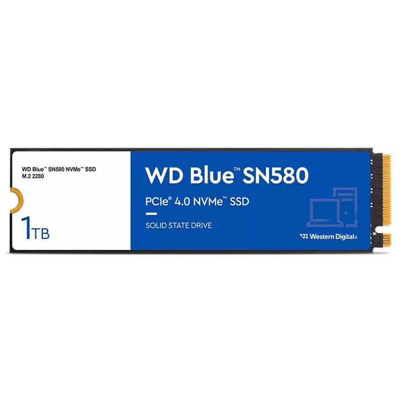 اس اس دی اینترنال PCIe Gen4 x4 وسترن دیجیتال مدل WD Blue SN580 NVMe  ظرفیت 1 ترابایت