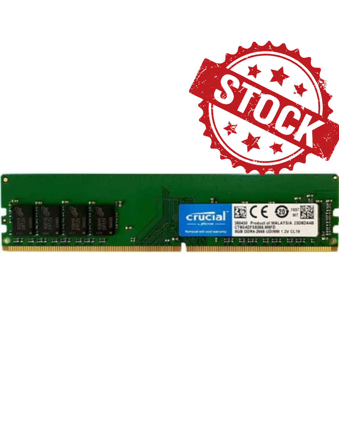 رم دسکتاپ DDR4 تک کاناله 2666 مگاهرتز CL19 کروشیال ظرفیت 8 گیگابایت