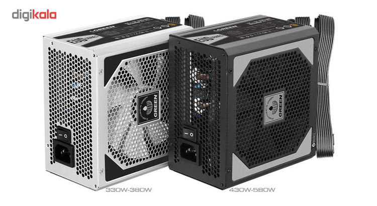 منبع تغذیه کامپیوتر گرین مدل GP580-EUD
