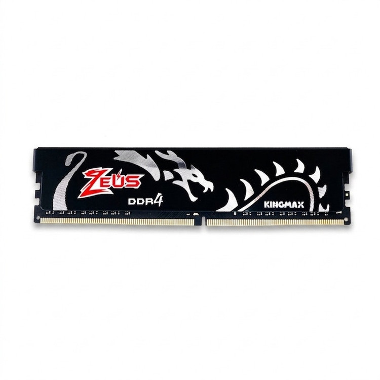 رم دسکتاپ کینگ مکس مدل Zeus Dragon ظرفیت 8 گیگابایت DDR4 تک کاناله فرکانس 3200 مگاهرتز تایمینگ CL16 نوع DIMM